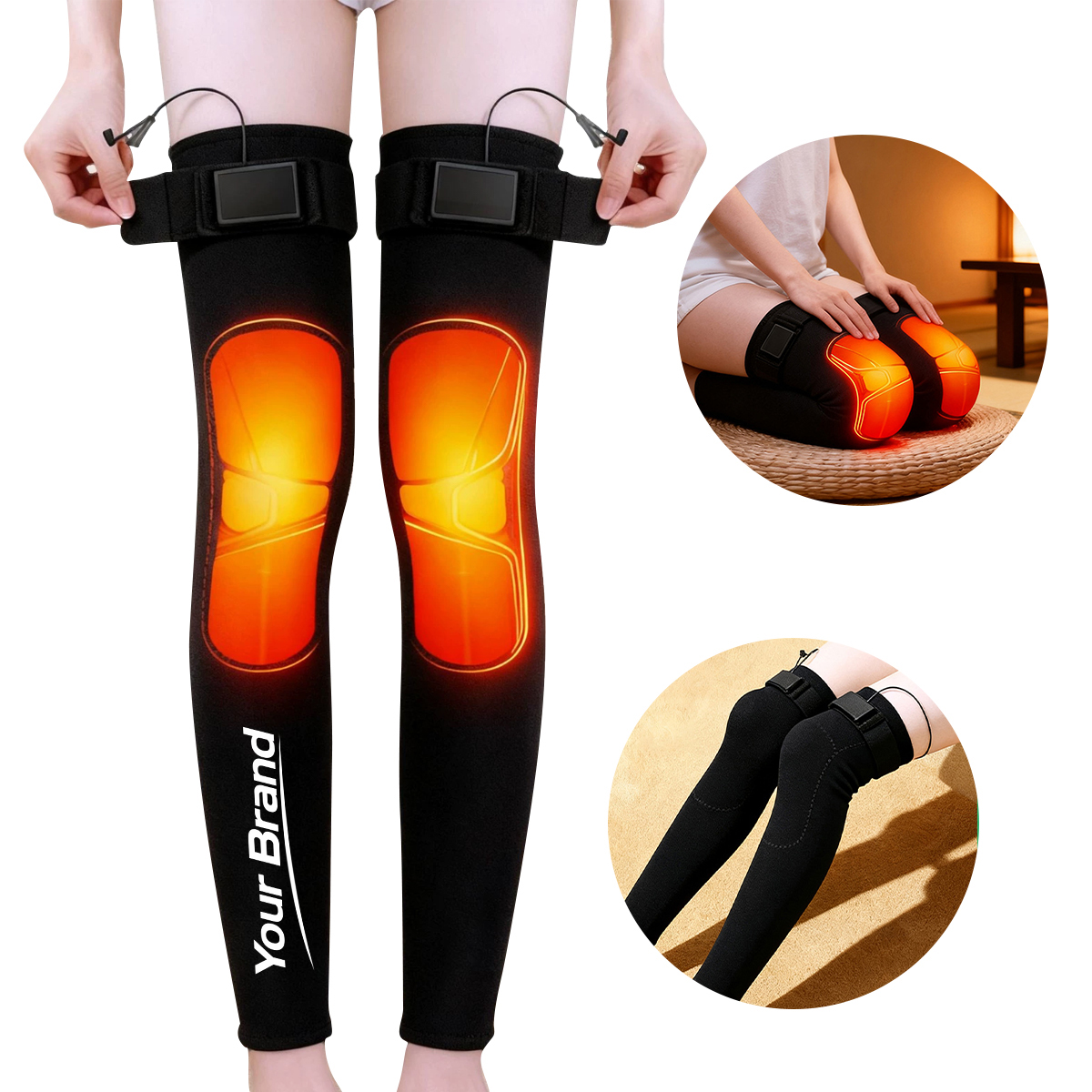 Premium USB Electric Heated Knee Pads for Joint Support