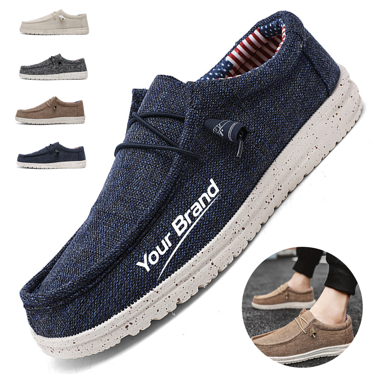 Ultra-Lightweight Breathable Canvas Casual Loafers