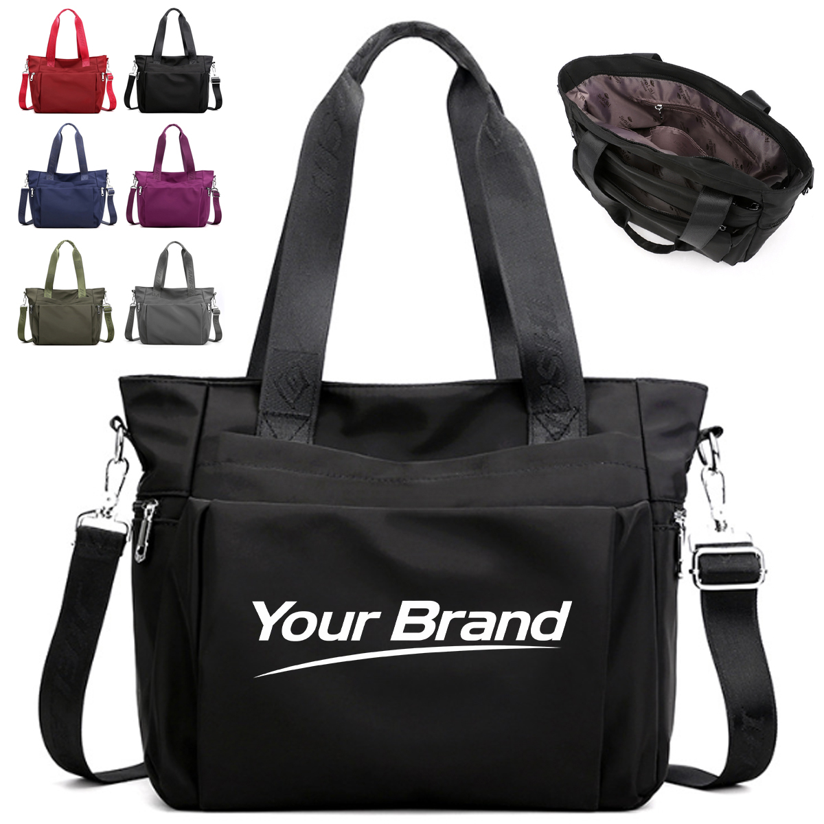 11L Convertible Nylon Shoulder and Tote Bag