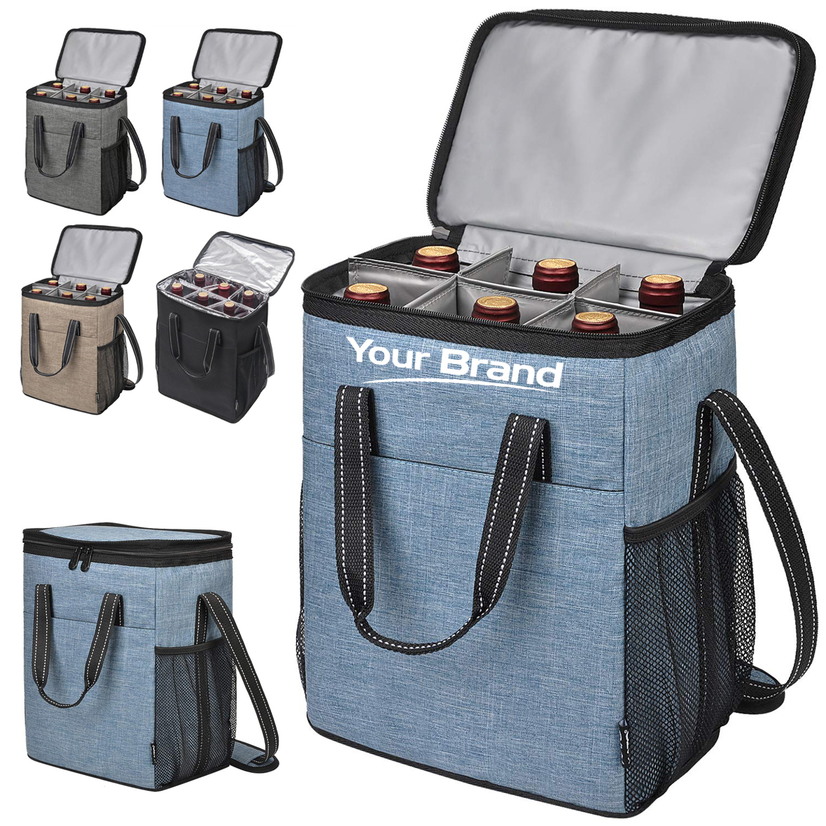 Large Insulated Cooler Tote Bag with Leakproof Liner