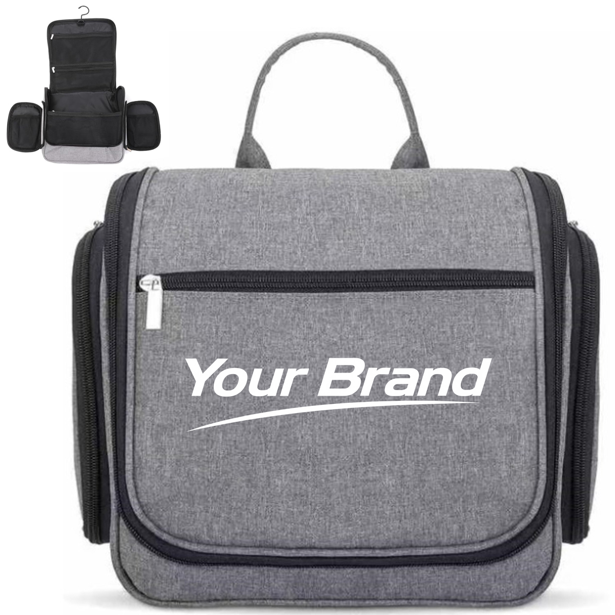 Hanging Travel Toiletry Bag with Multiple Compartments