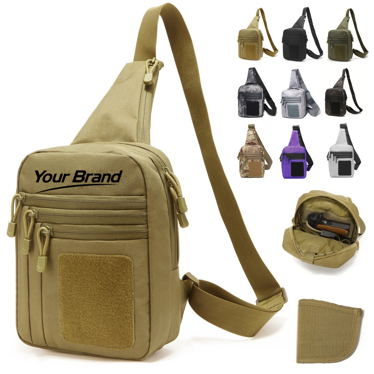 Tactical Water Resistant Crossbody Sling Chest Bag