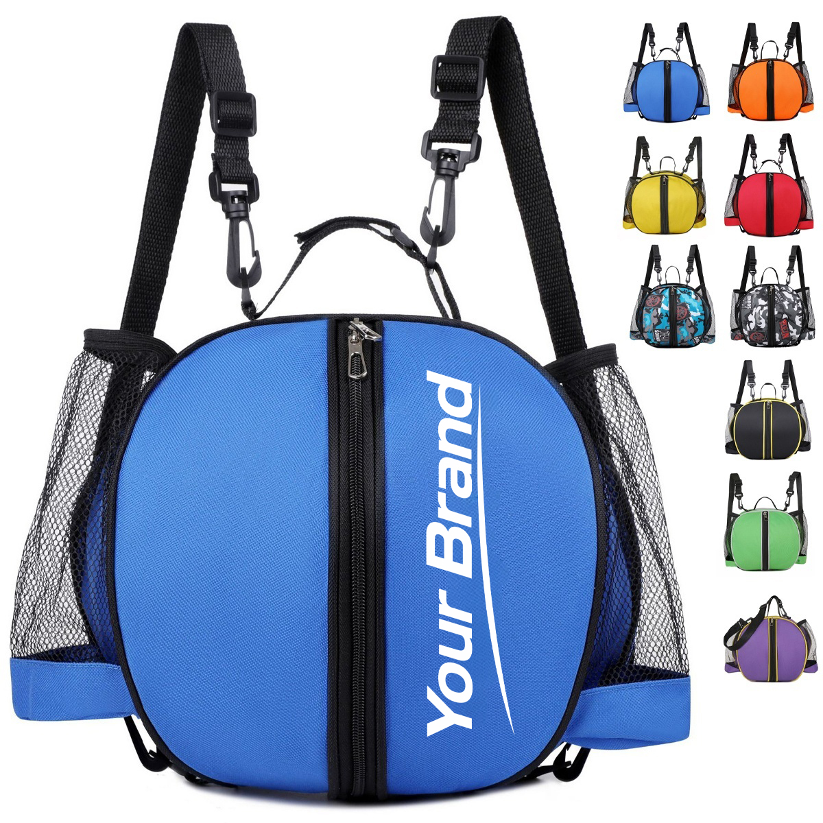 Multi-Functional Mesh Sports Ball Backpack & Shoulder Tote