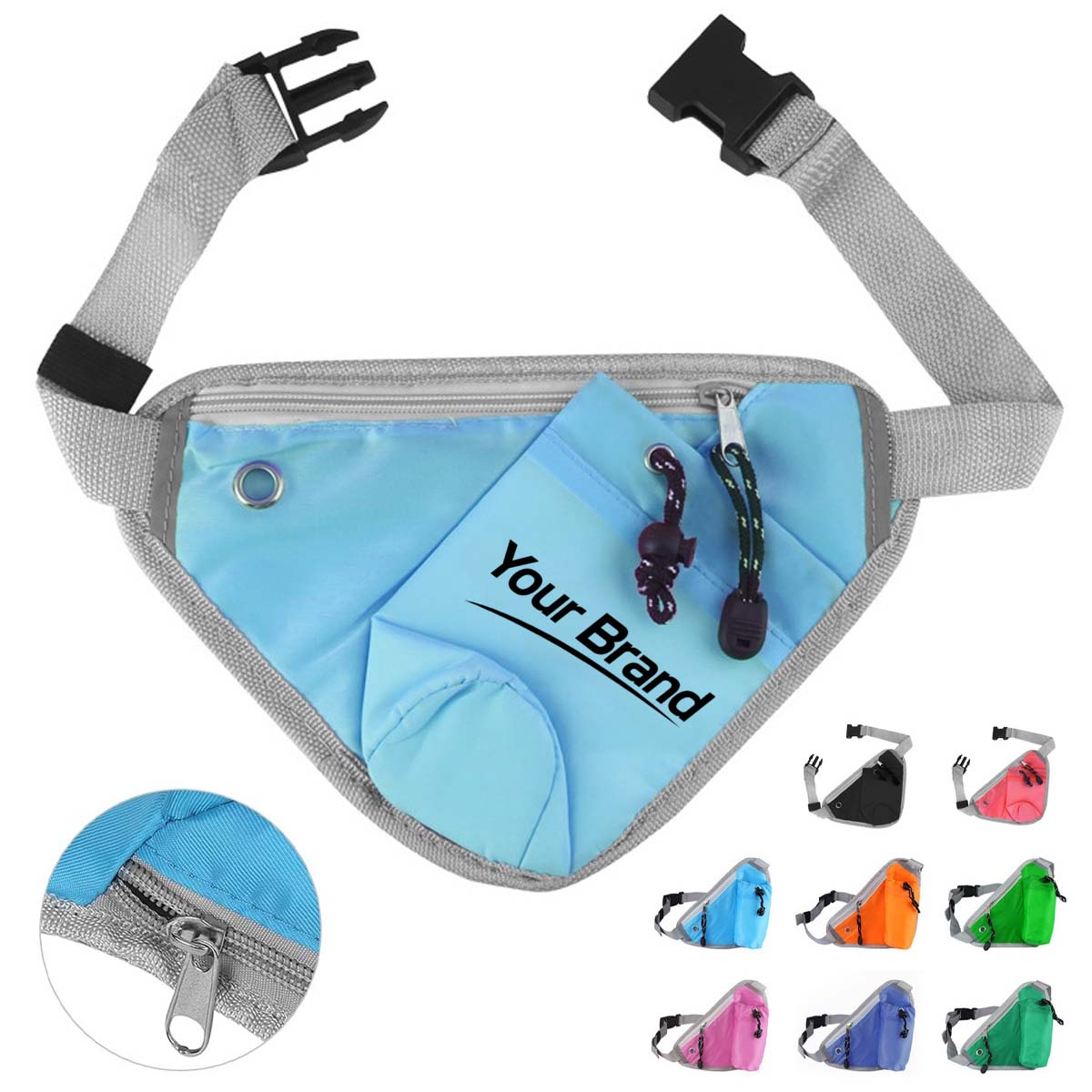 Outdoor Running Hydration Waist Bag With Water Bottle Holder