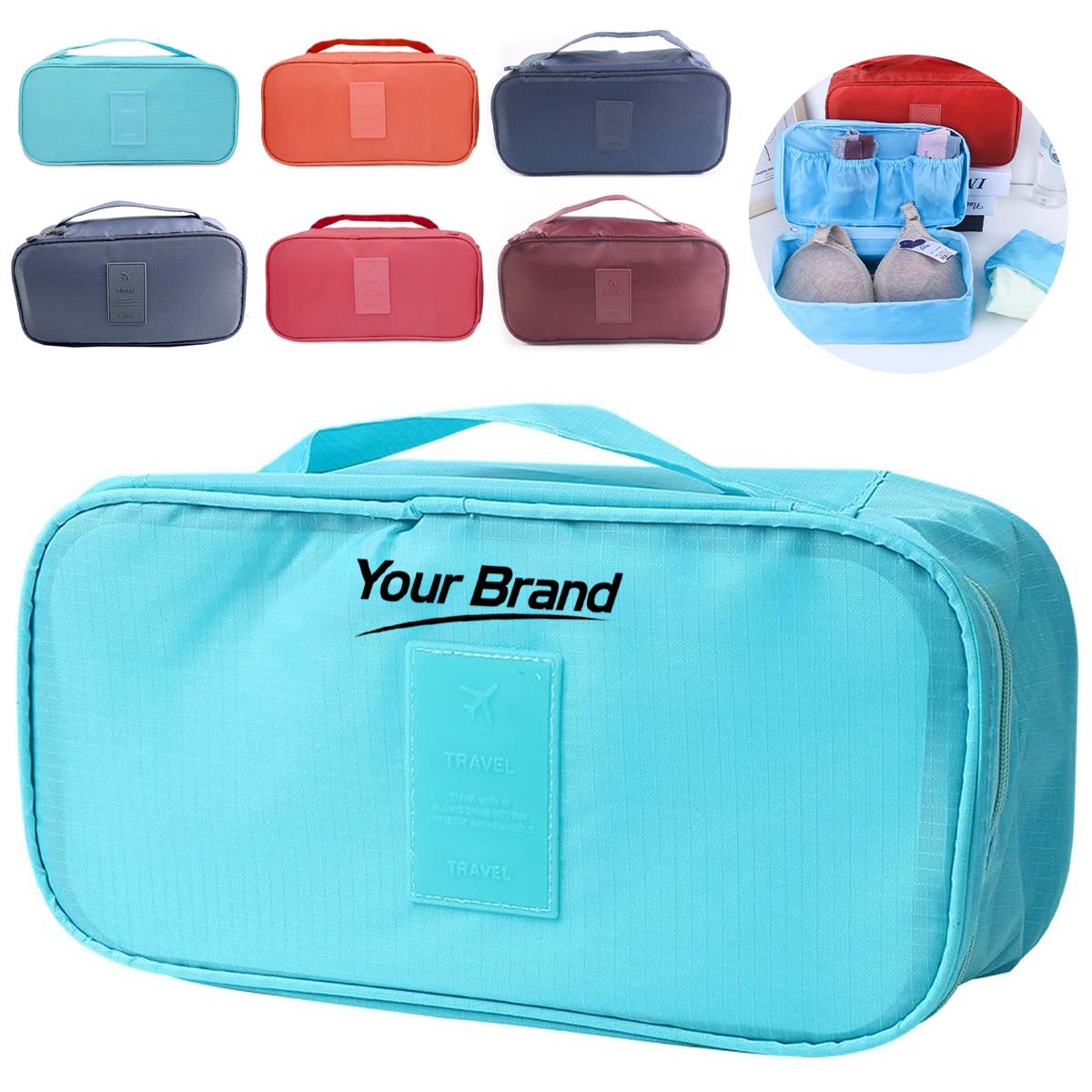 Portable Travel Lingerie Organizer Storage Bag Packing Cube