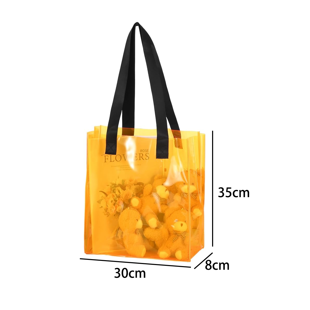 Thickened Clear PVC Wine Bottle Tote Bag Beverage Packaging
