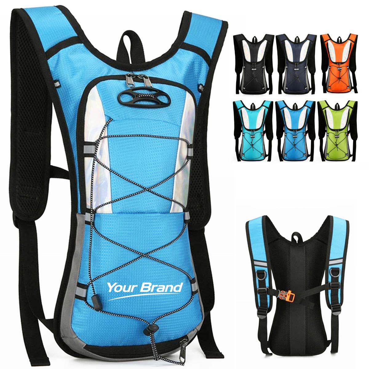 Reflective Cycling Hydration Backpack For Outdoor Sports