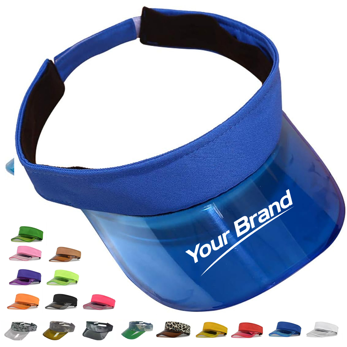 Transparent Wide Brim Sports Sun Visor