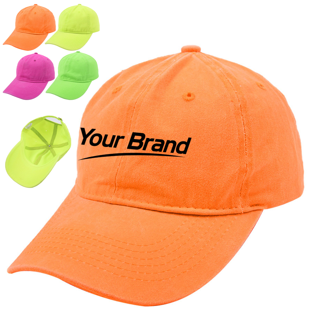 Adjustable Cotton Baseball Cap For Casual Wear