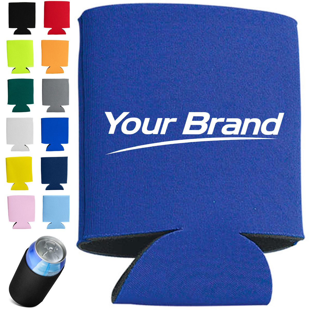12 oz. Foam Collapsible Can Cooler with Custom Logo