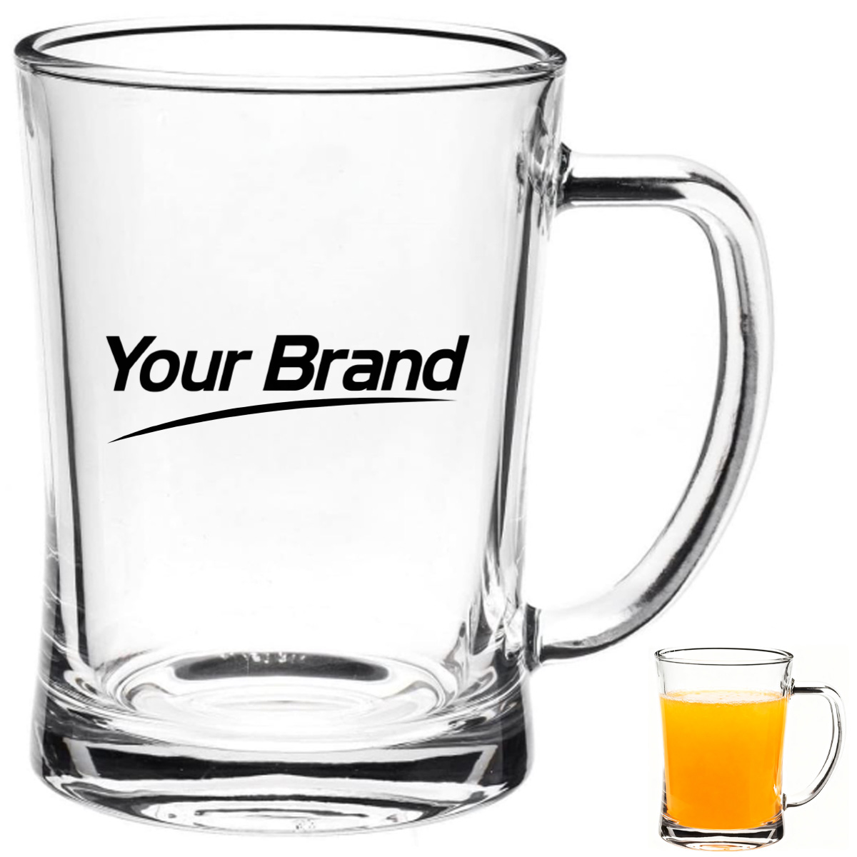 22 oz. Large Glass Beer Mug with Custom Logo