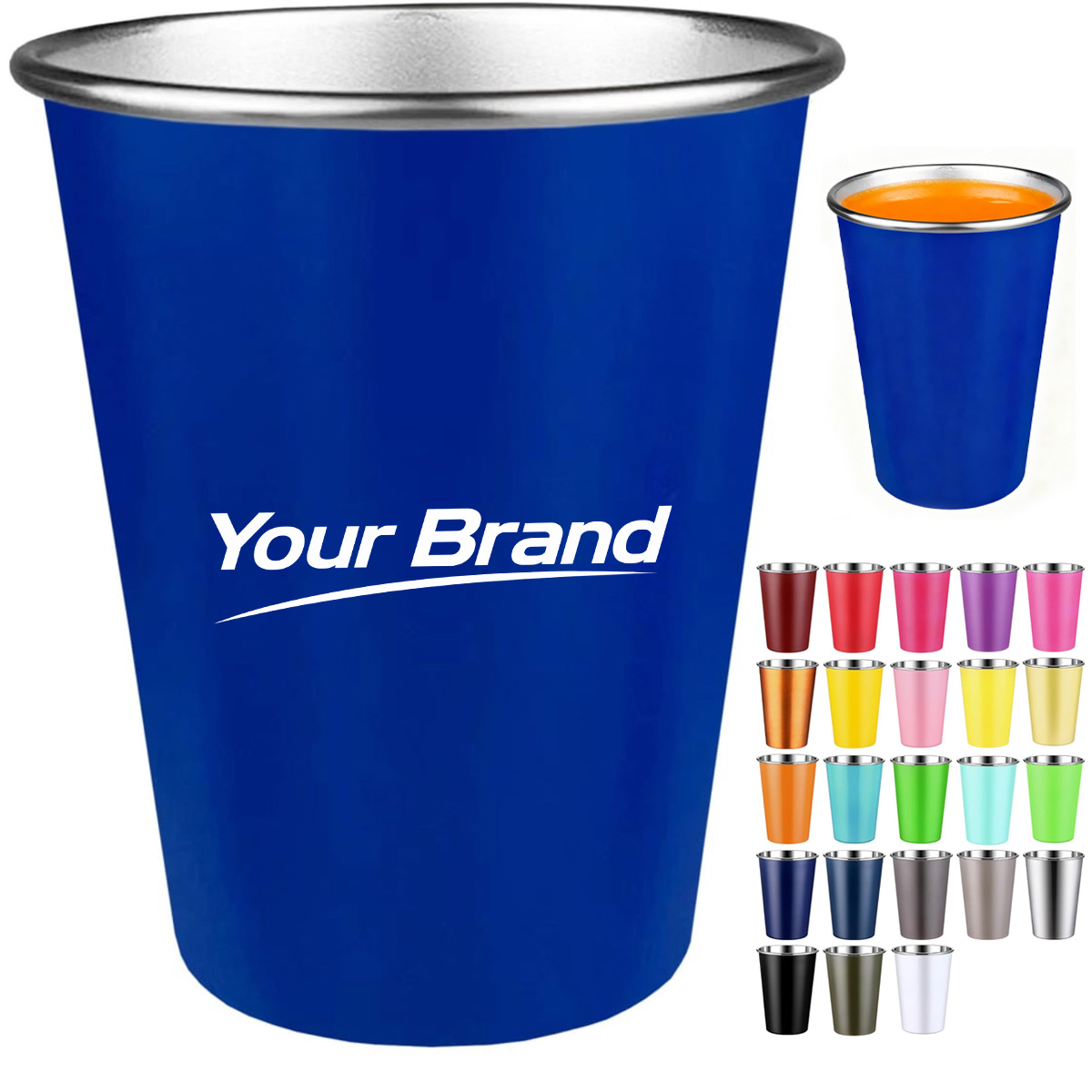 14 oz. Stainless Steel Tumbler Cup for Travel & Events