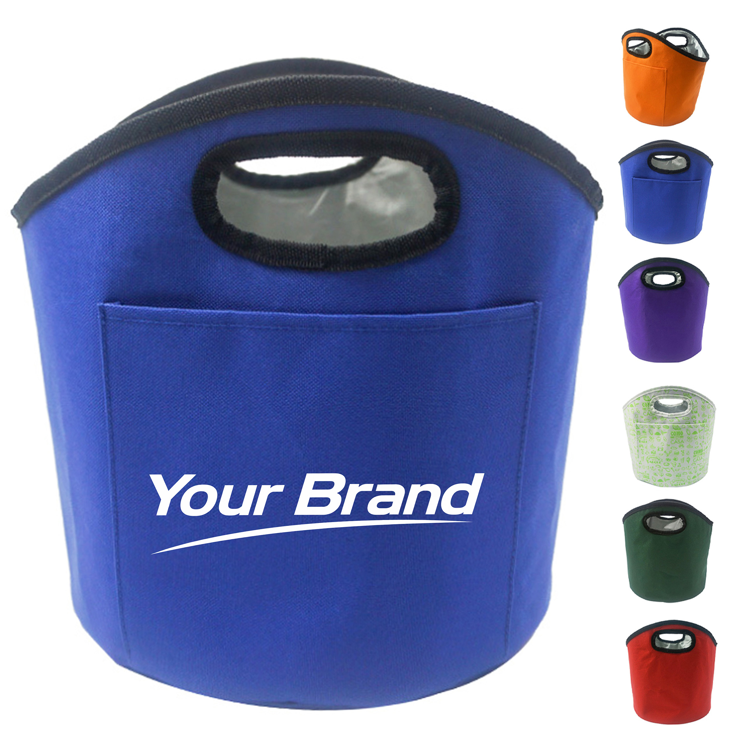 Foldable Insulated Ice Bucket with Handle and Liner