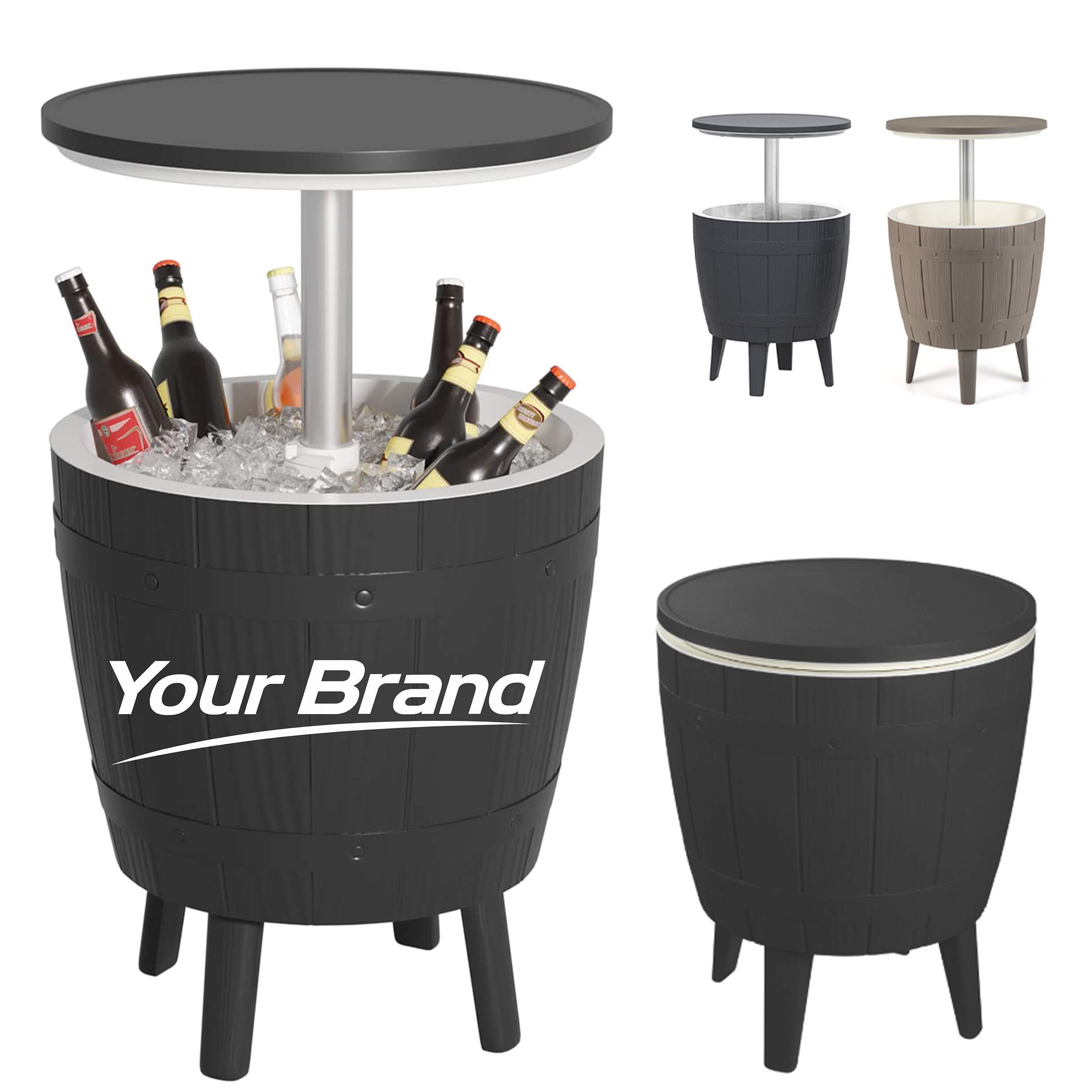 3" 1 LED Ice Bucket Bar Table Cooler