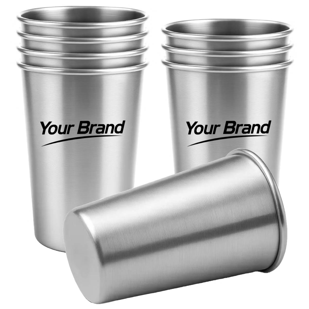 15oz. Aluminum Color Changing Cup Wall Rolled Rim Drinkware