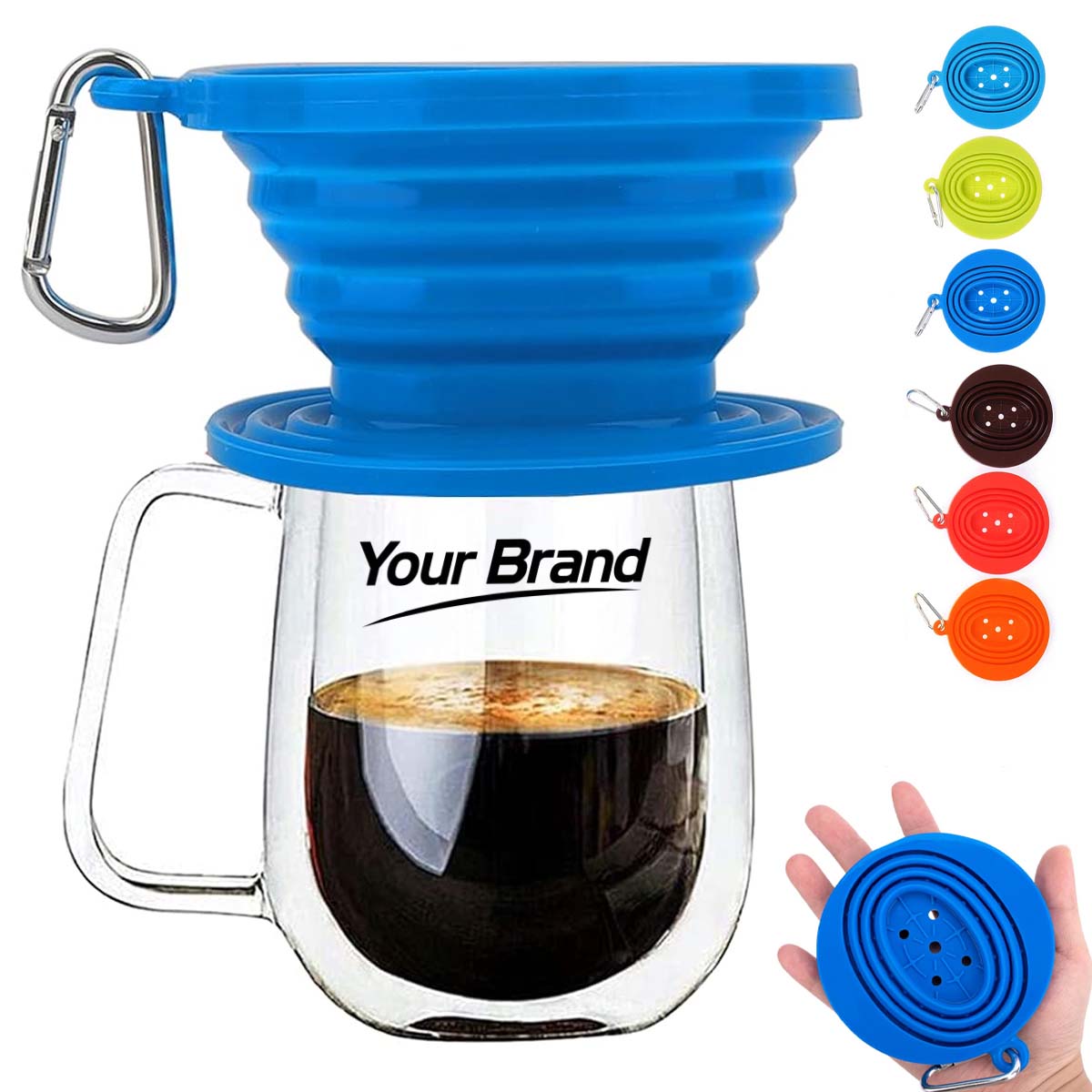 Collapsible Silicone Coffee Dripper Portable Reusable Filter