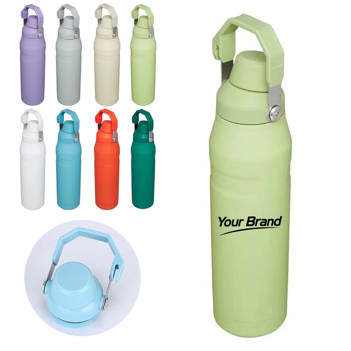 25oz Insulated Stainless Steel Water Bottle With Handle