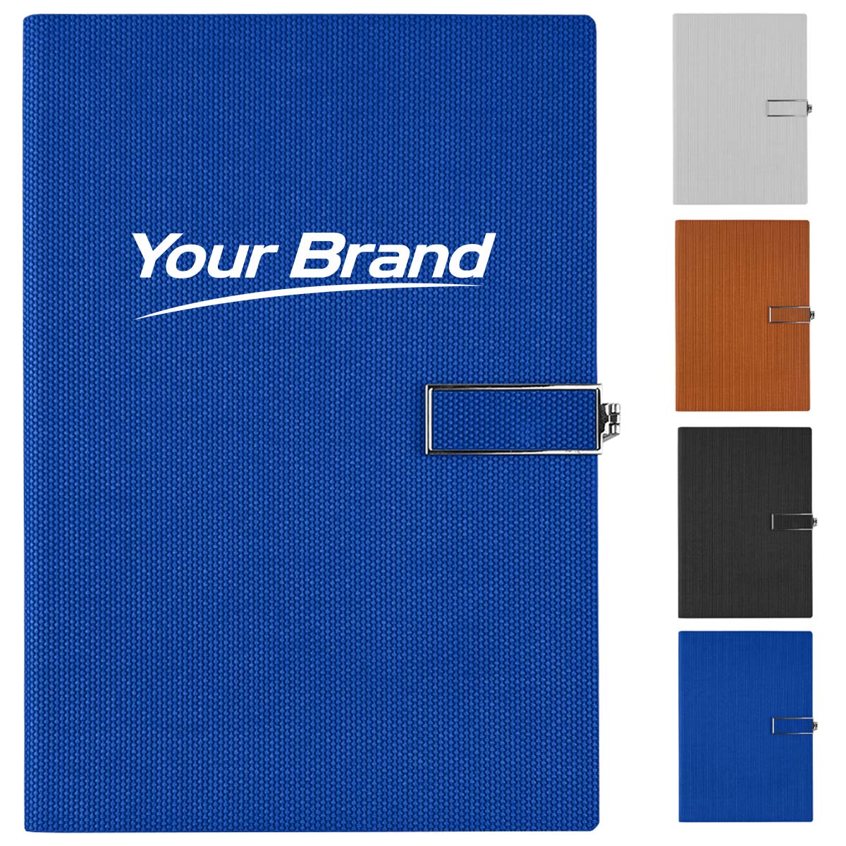 Washed Linen Texture Fabric Notebook with Custom Logo