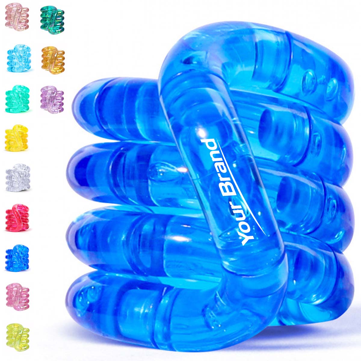 Transparent Fidget Twist Toy for Stress Relief