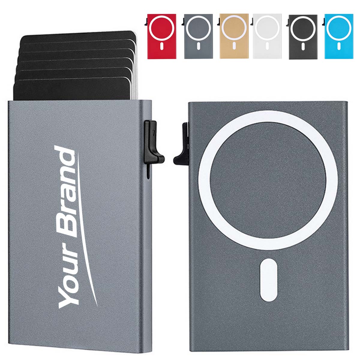MagSafe Compatible Aluminum RFID Blocking Card Holder