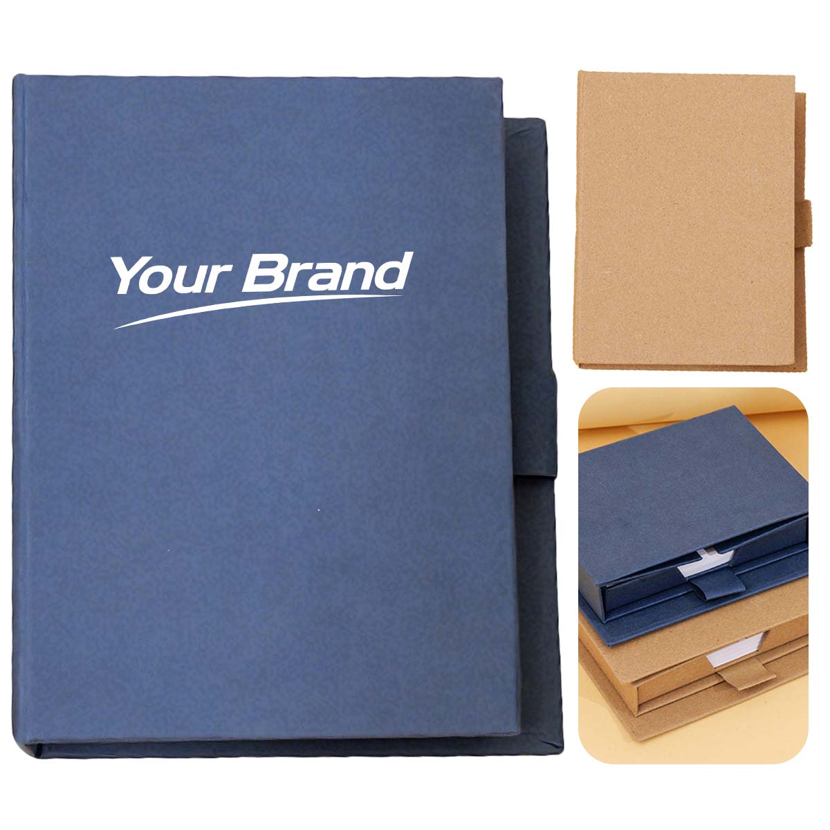Kraft Paper Sticky Note Memo Pad Organizer Book