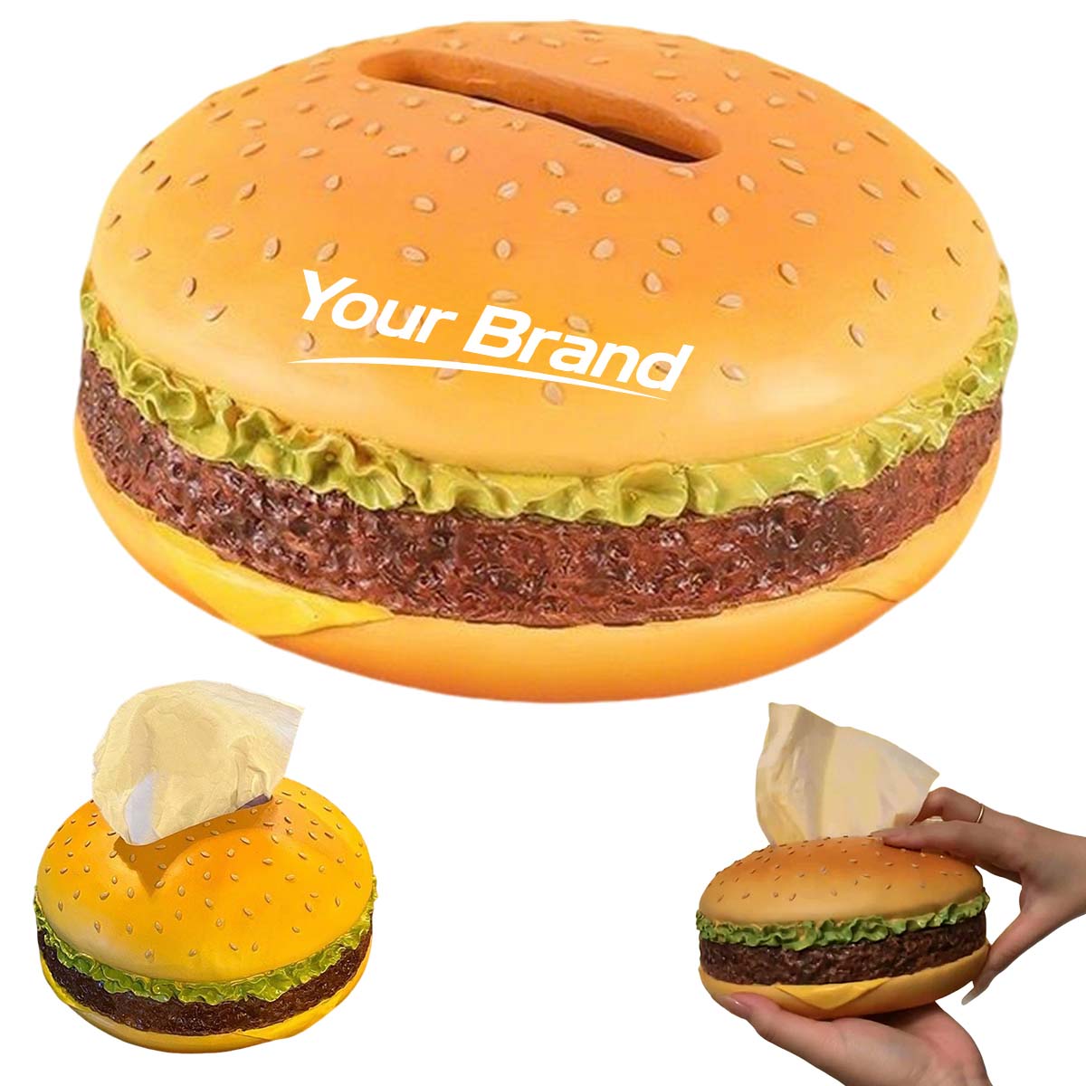 Creative Hamburger Shape Tissue Box Holder