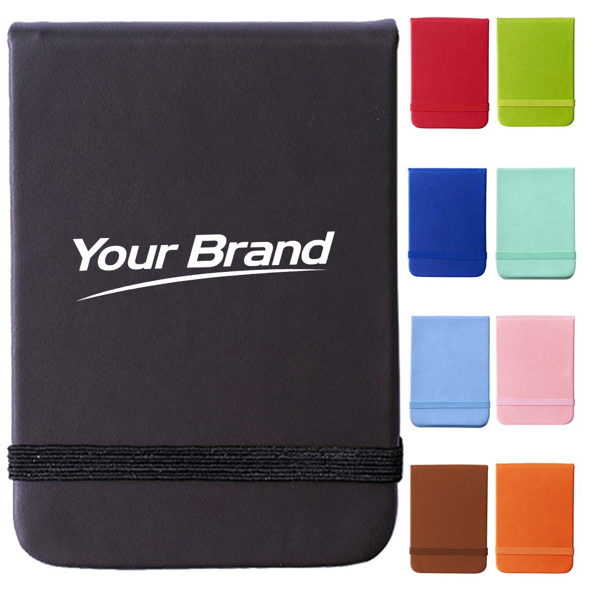 A7 Mini Pocket Notebook With Elastic Band Closure