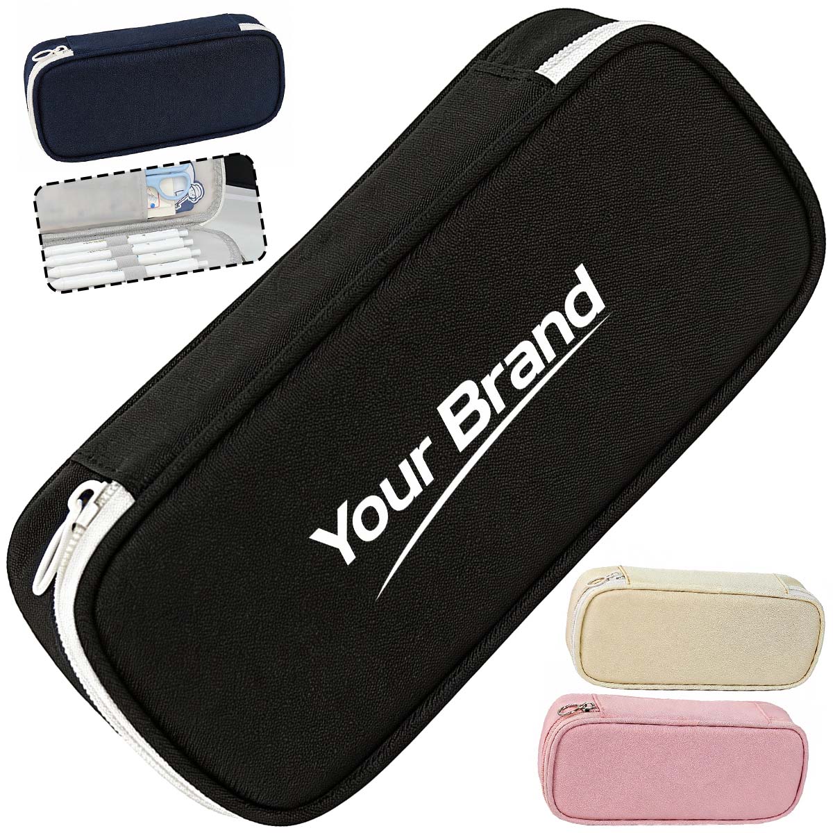 Large Capacity Oxford Cloth Pencil Case