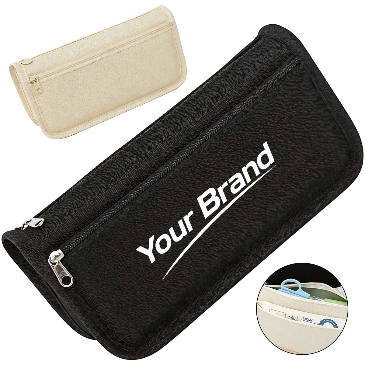 Large Capacity Oxford Cloth Pencil Pouch