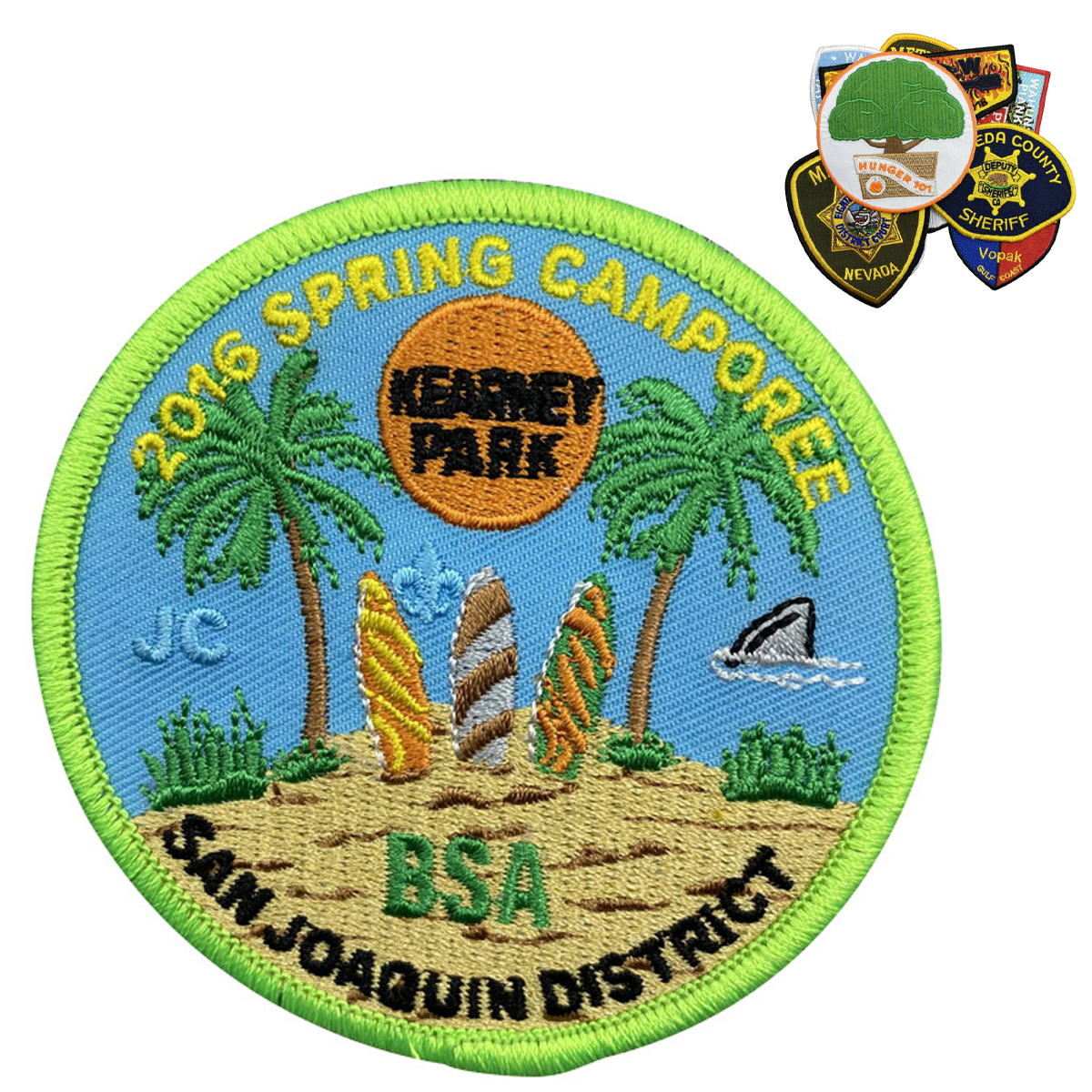 Custom Embroidered Uniform Patch With Durable Merrowed Edge