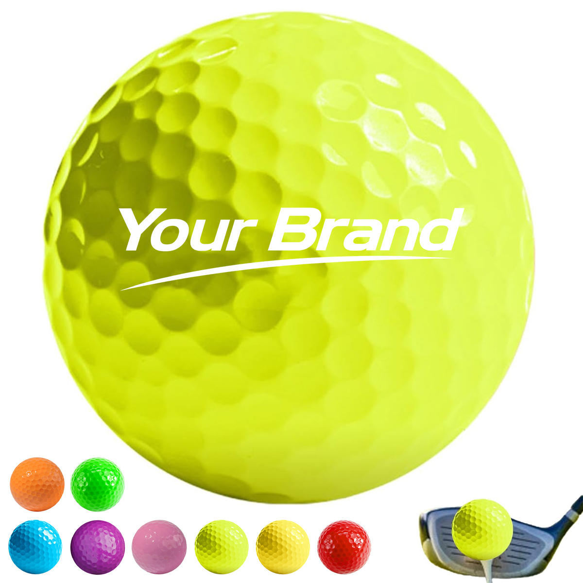 Tour Grade Three-Piece Colored Performance Golf Ball