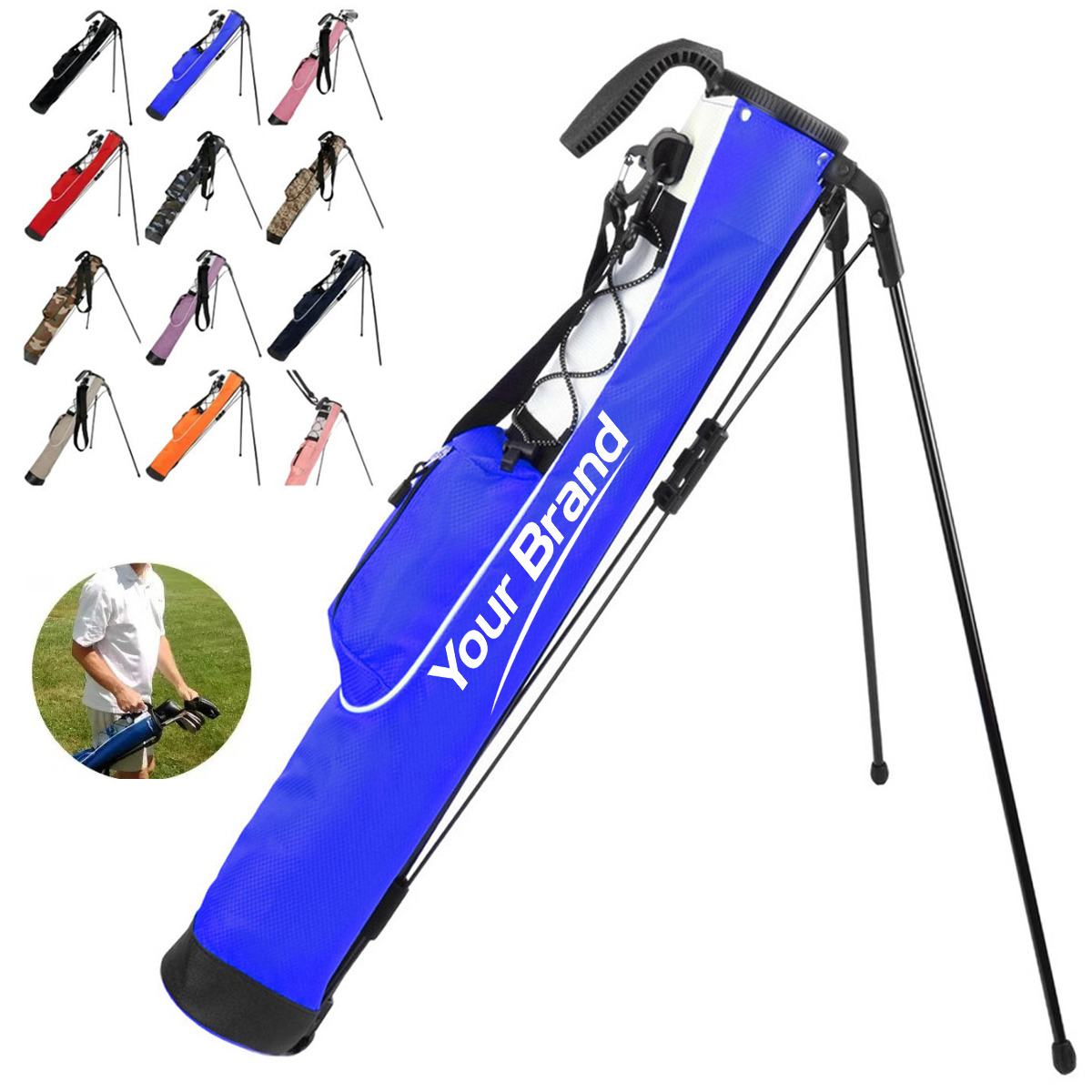 Upgraded Lightweight Waterproof Golf Sunday Stand Club Bag