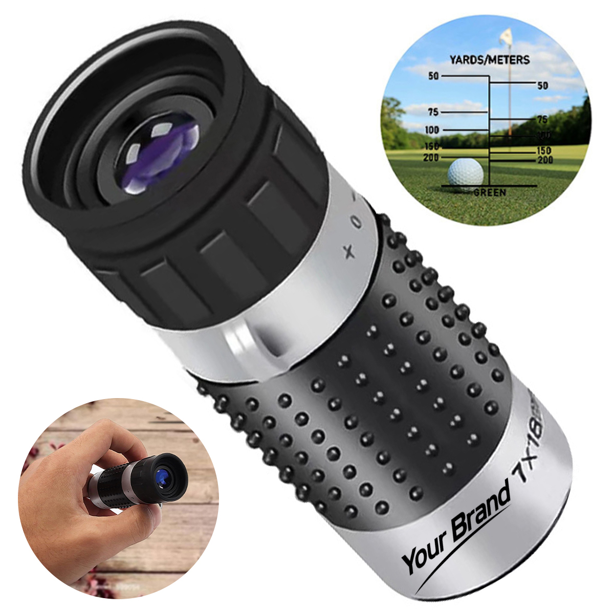 Optical Golf Rangefinder Monocular with Reticle
