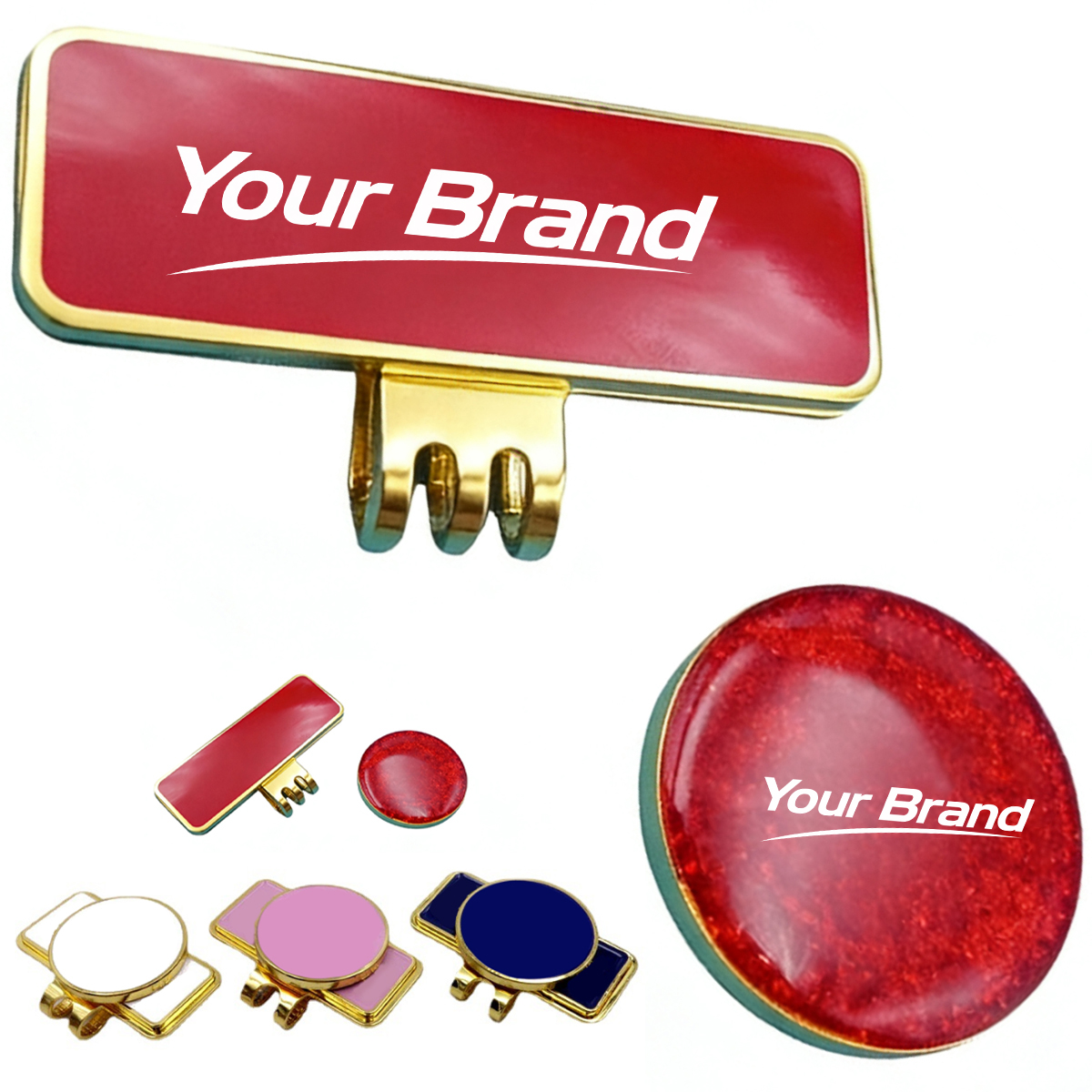 Custom Die-Struck Enamel Golf Ball Marker