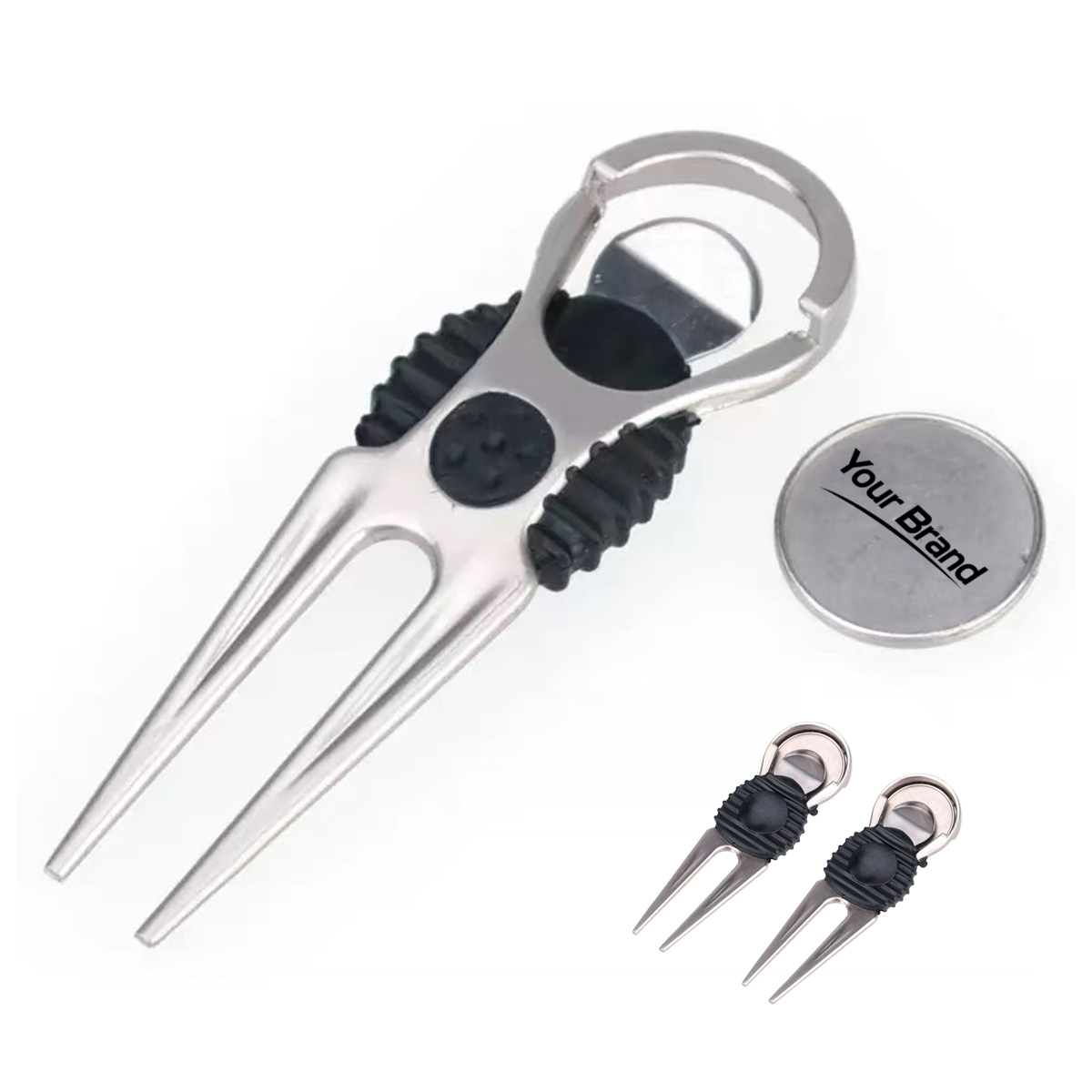 Zinc Alloy Golf Divot Tool with Ball Marker