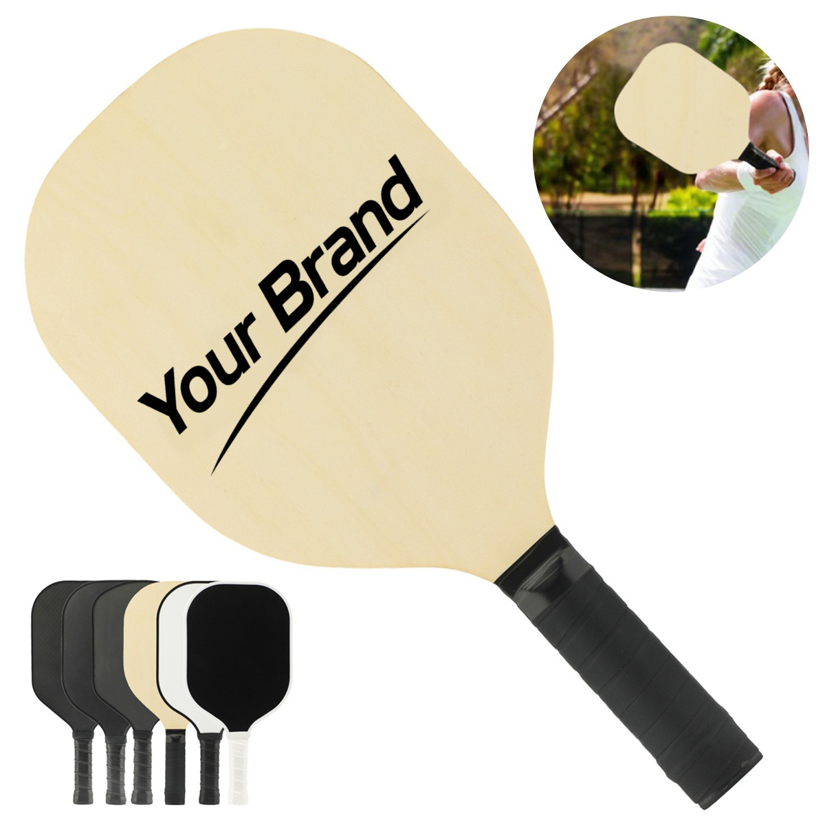 Wooden Pickleball Paddle Set
