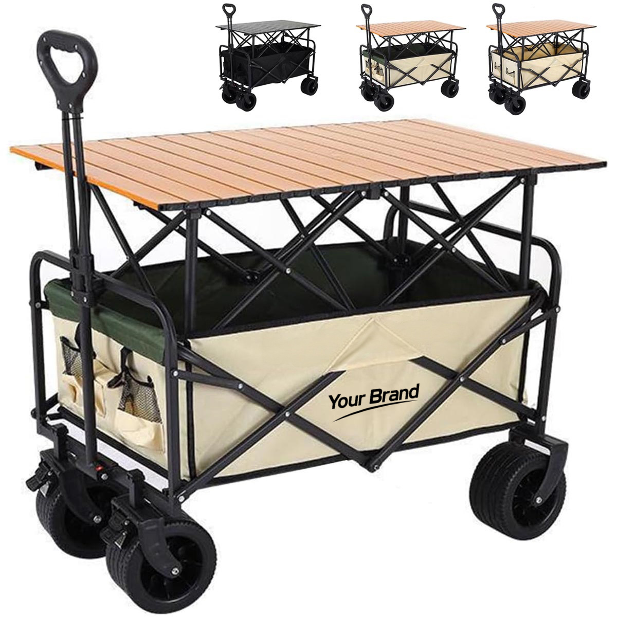 Heavy Duty Foldable Wagon Cart with Table