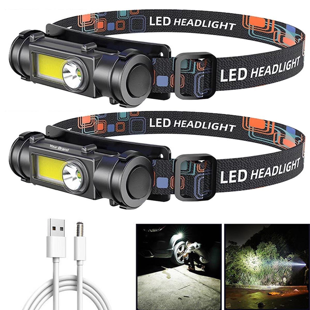 High Power Rechargeable LED Headlamp