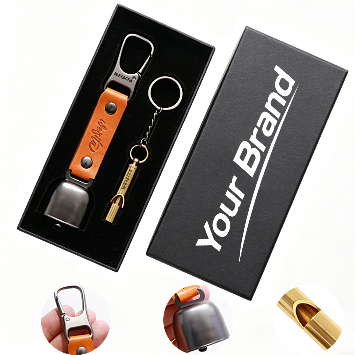 Magnetic Muffled Bear Bell With Emergency Whistle Gift Set