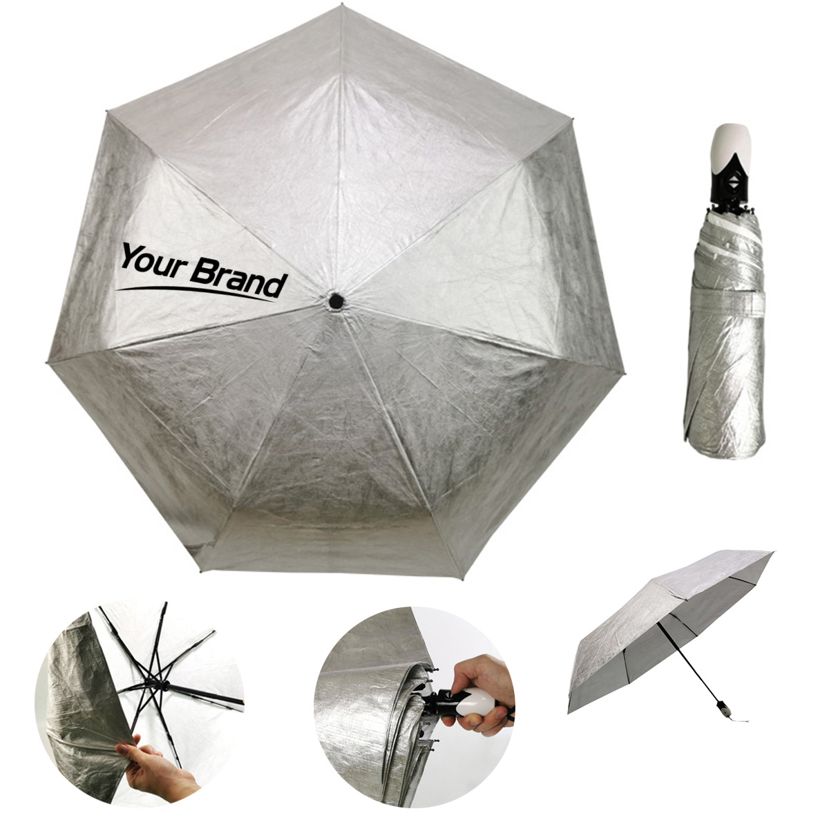 22 inch DuPont Tyvek Automatic Folding Umbrella