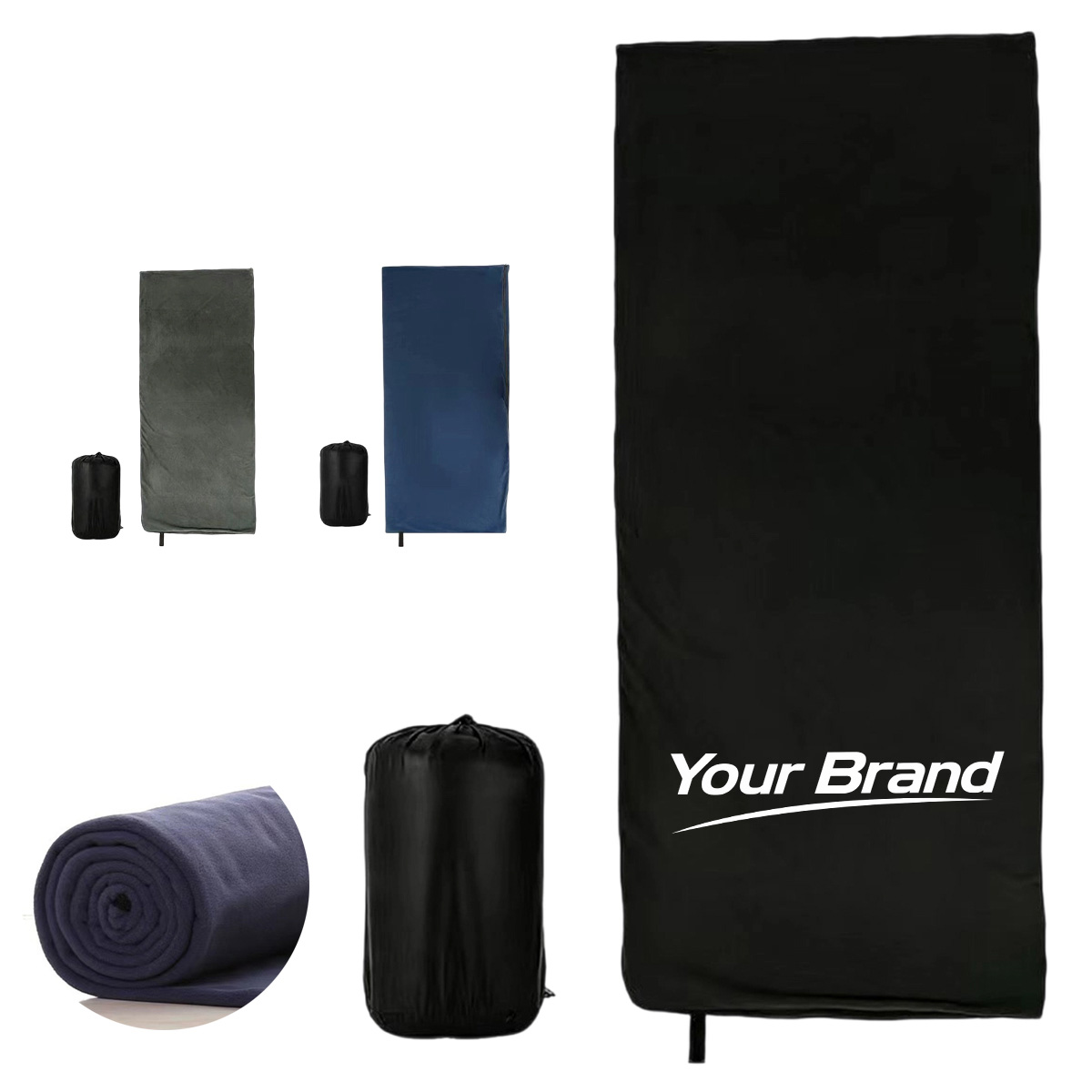 Portable Envelope Sleeping Bag Liner Travel Blanket
