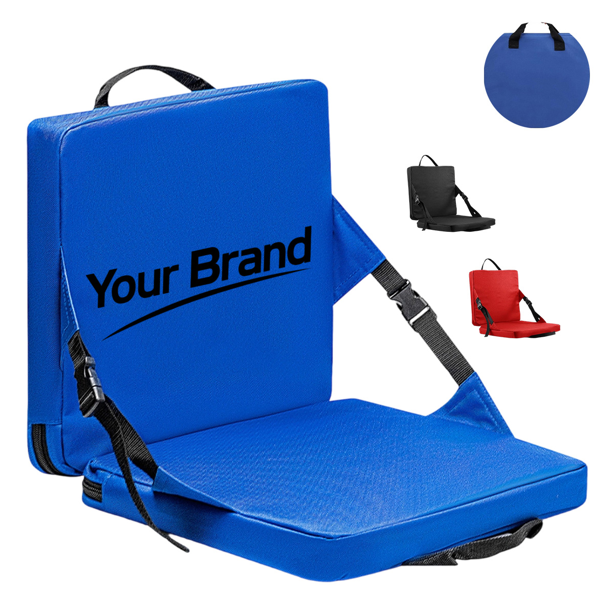 Portable Folding Stadium Seat Chair With Adjustable Backrest