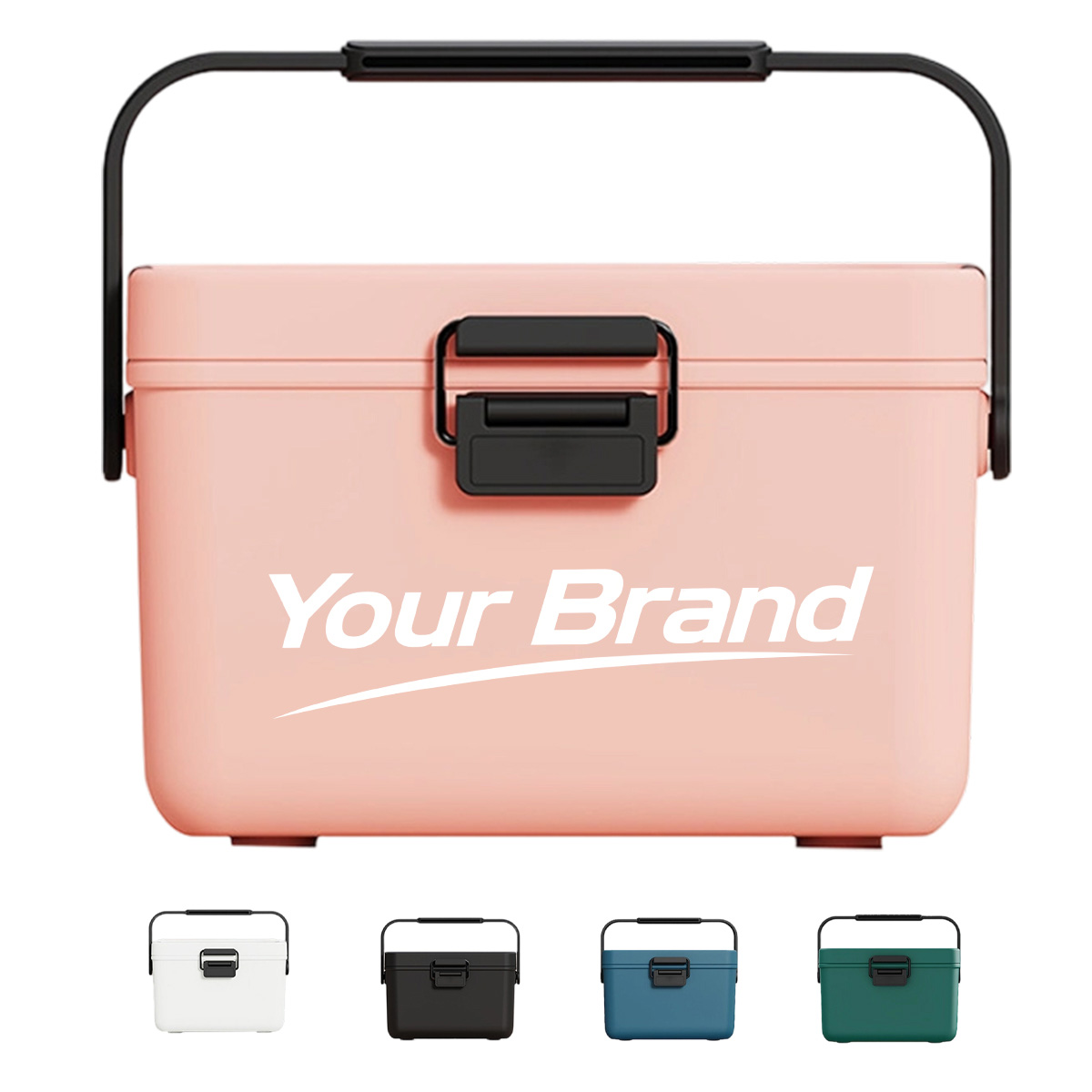 3.8L Portable Hard Shell Insulated Personal Lunch Cooler Box