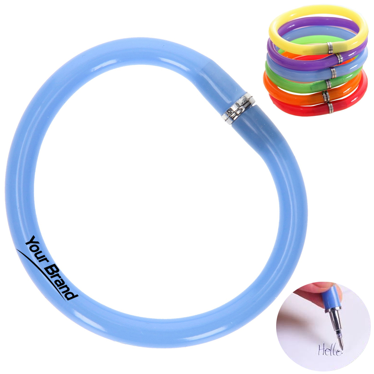 Flexible Wristband Bracelet Ballpoint Pen