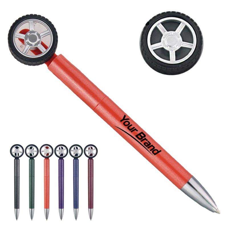 Automotive Tire Spinner Top Stress Relief Ballpoint Pen