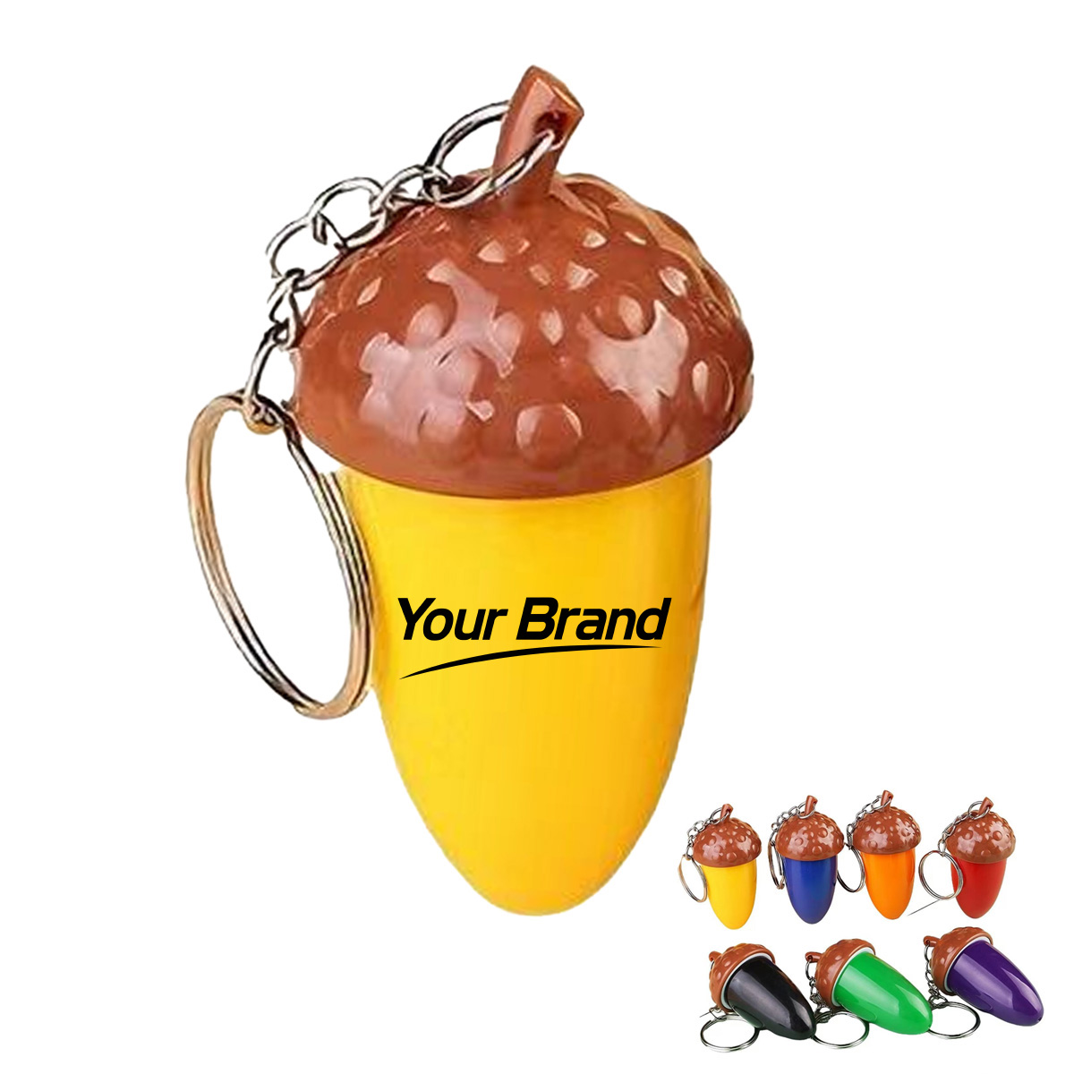 Acorn Shape Mini Telescopic Keychain Ballpoint Pen