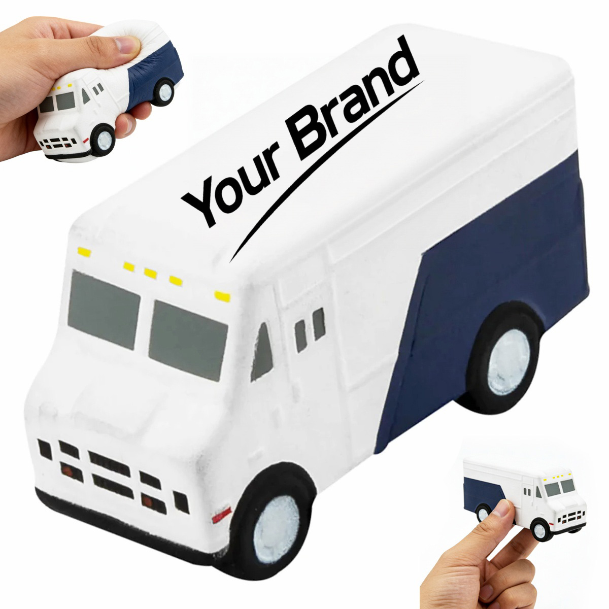 Delivery Step Van Truck Courier PU Foam Stress Reliever Toy
