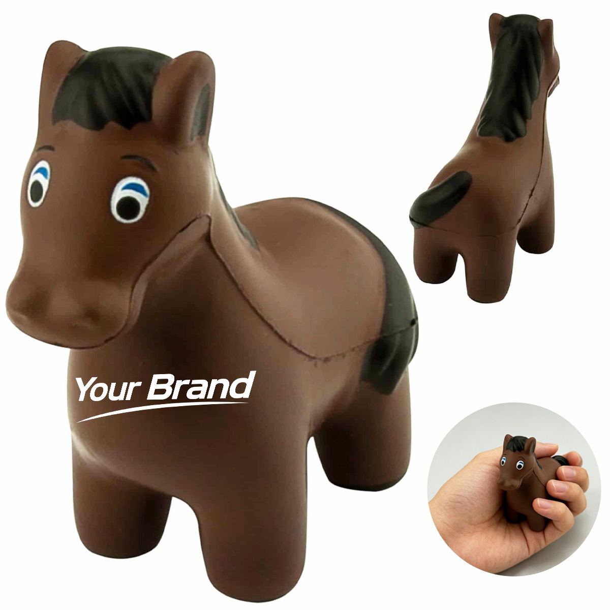 Horse Pony Farm Animal PU Foam Stress Reliever Toy