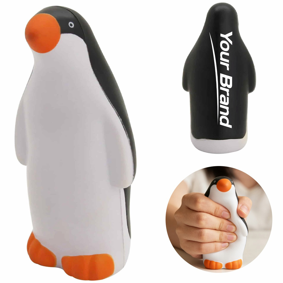 Standing Penguin Zoo Animal PU Foam Stress Reliever Toy