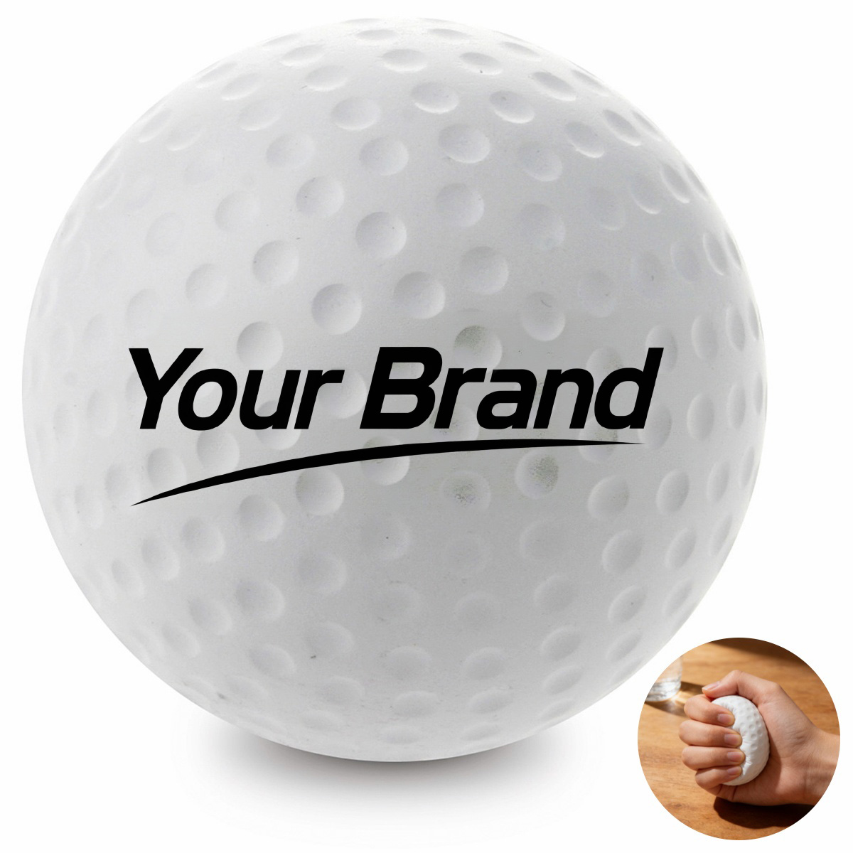 Golf Ball Sports PU Foam Stress Reliever Toy